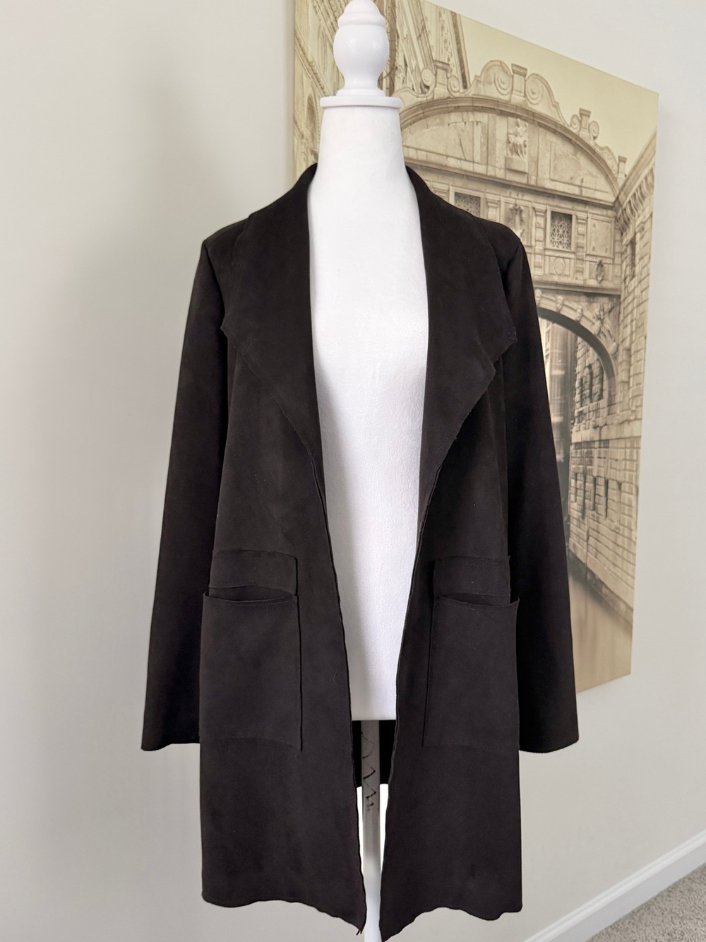 Preloved Classic Black Friday Open-Front Women’s Coat